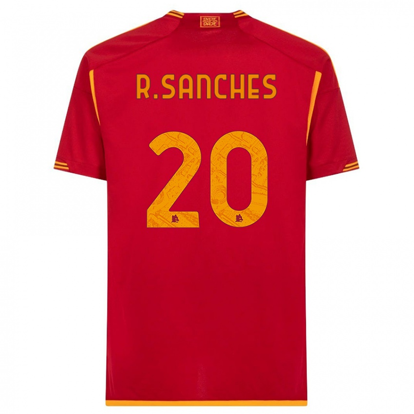 Mænd Renato Sanches #20 Rød Hjemmebane Spillertrøjer 2023/24 Trøje T-Shirt