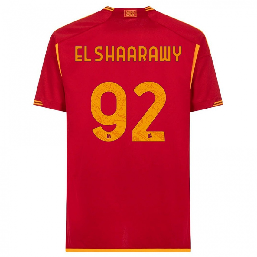 Mænd Stephan El Shaarawy #92 Rød Hjemmebane Spillertrøjer 2023/24 Trøje T-Shirt