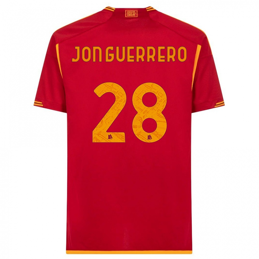 Mænd Julen Jon Guerrero #28 Rød Hjemmebane Spillertrøjer 2023/24 Trøje T-Shirt