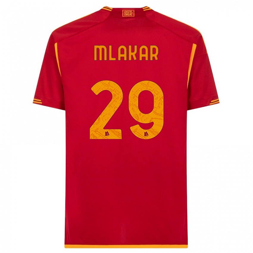 Mænd Luka Mlakar #29 Rød Hjemmebane Spillertrøjer 2023/24 Trøje T-Shirt