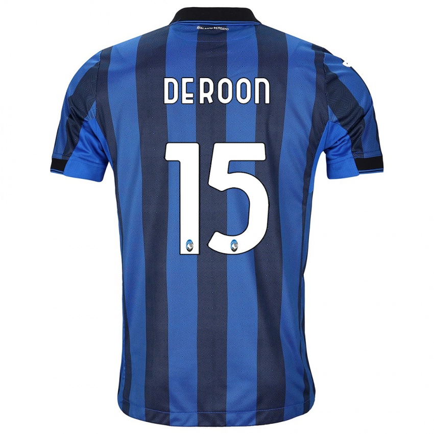 Mænd Marten De Roon #15 Sort Blå Hjemmebane Spillertrøjer 2023/24 Trøje T-Shirt