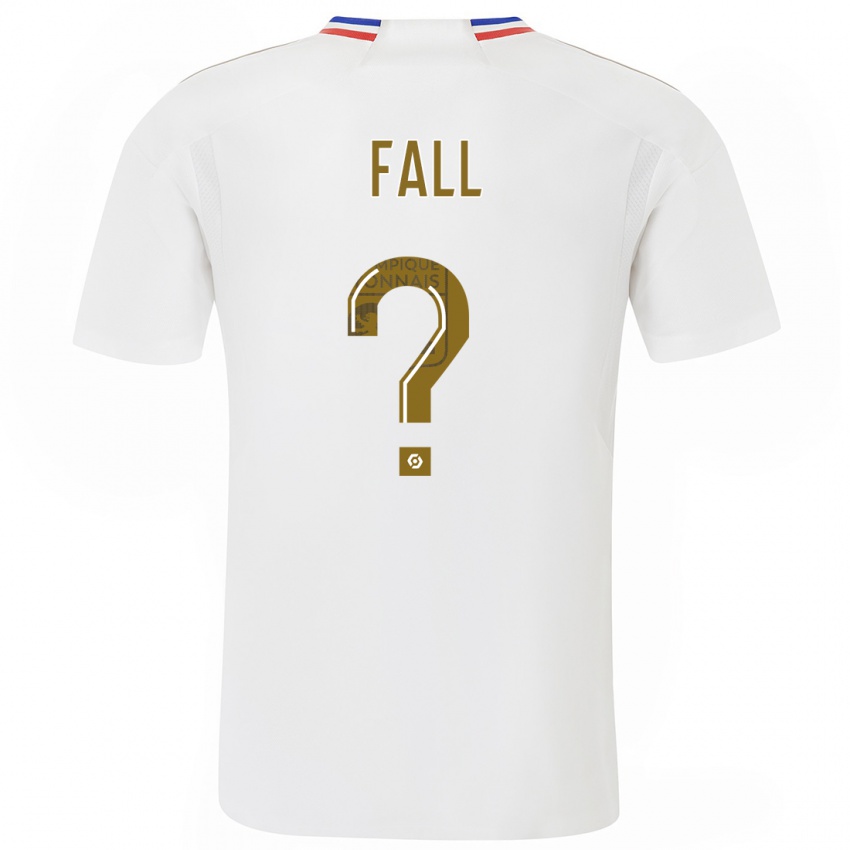 Mænd Ibrahima Fall #0 Hvid Hjemmebane Spillertrøjer 2023/24 Trøje T-Shirt