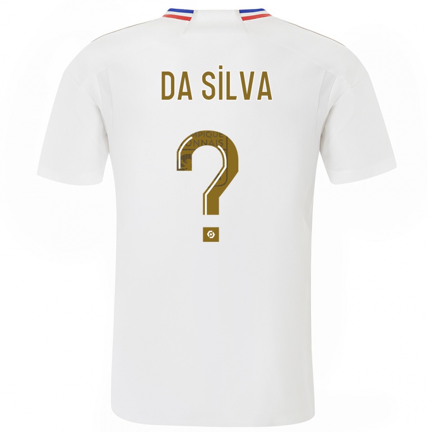 Mænd Florent Da Silva #0 Hvid Hjemmebane Spillertrøjer 2023/24 Trøje T-Shirt