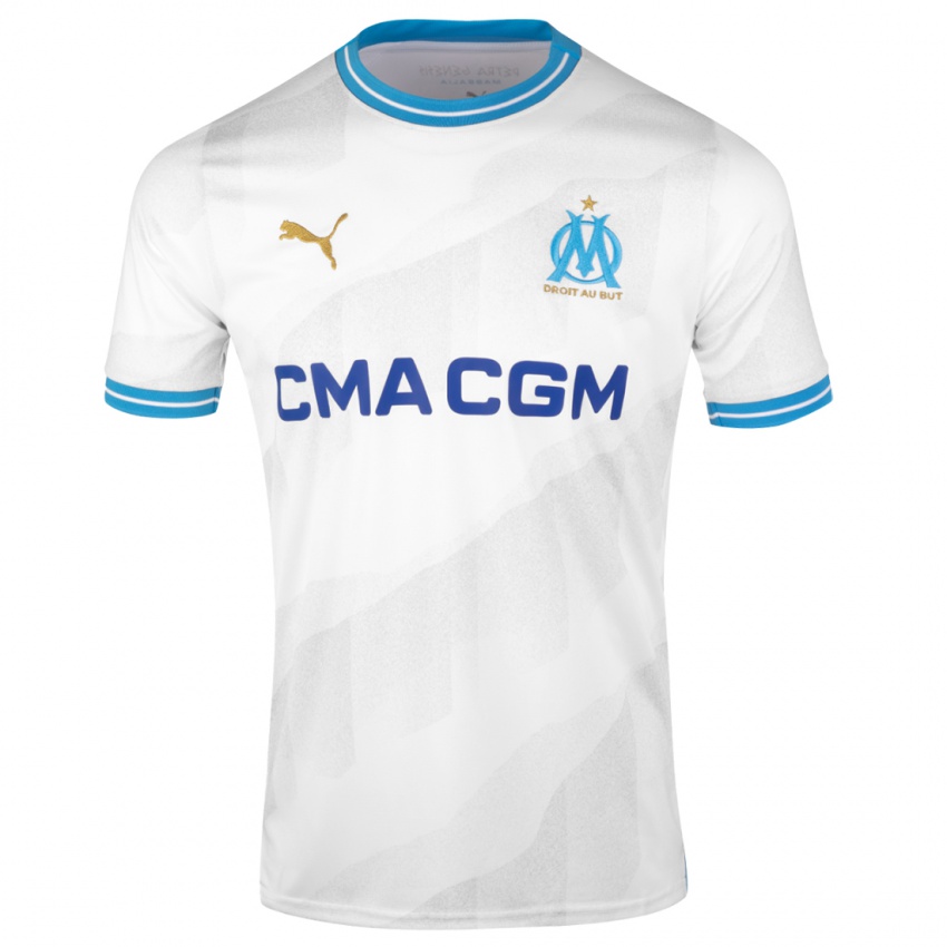 Mænd Isaak Toure #18 Hvid Hjemmebane Spillertrøjer 2023/24 Trøje T-Shirt