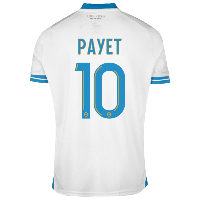 Mænd Dimitri Payet #10 Hvid Hjemmebane Spillertrøjer 2023/24 Trøje T-Shirt