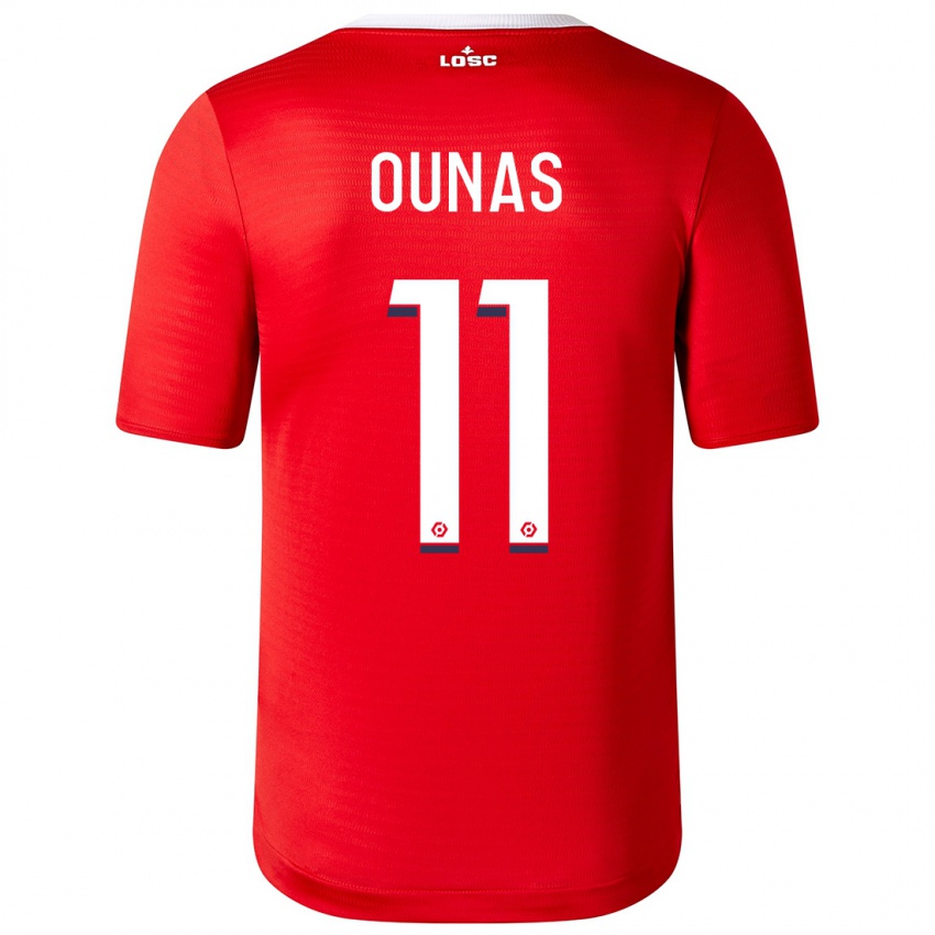 Mænd Adam Ounas #11 Rød Hjemmebane Spillertrøjer 2023/24 Trøje T-Shirt