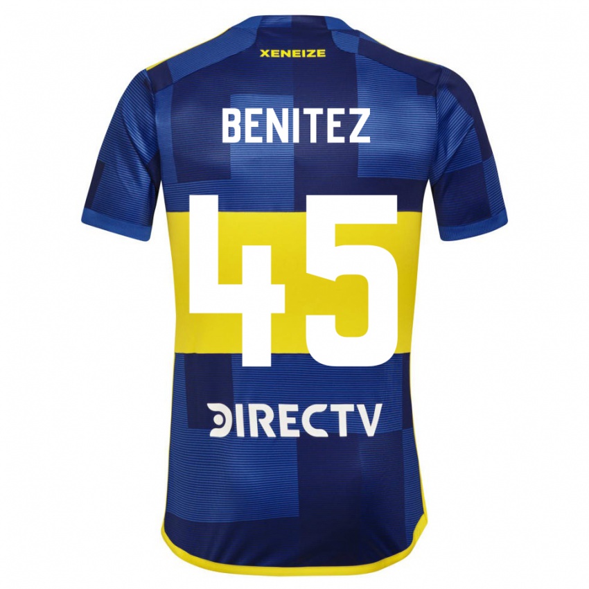 Mænd Mauricio Benitez #45 Mørkeblå Gul Hjemmebane Spillertrøjer 2023/24 Trøje T-Shirt