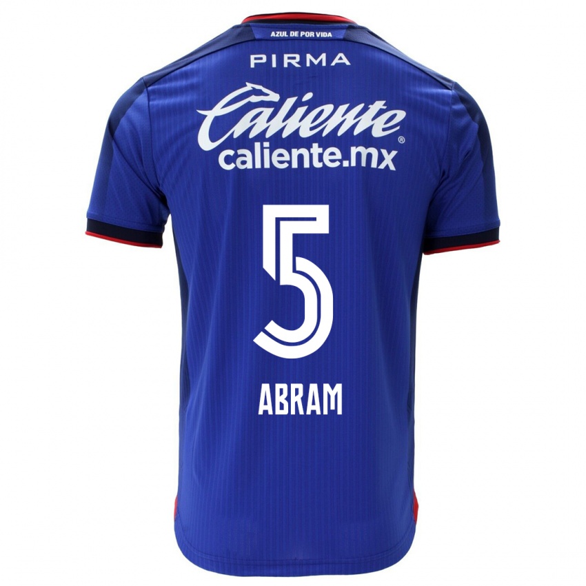 Mænd Luis Abram #5 Blå Hjemmebane Spillertrøjer 2023/24 Trøje T-Shirt