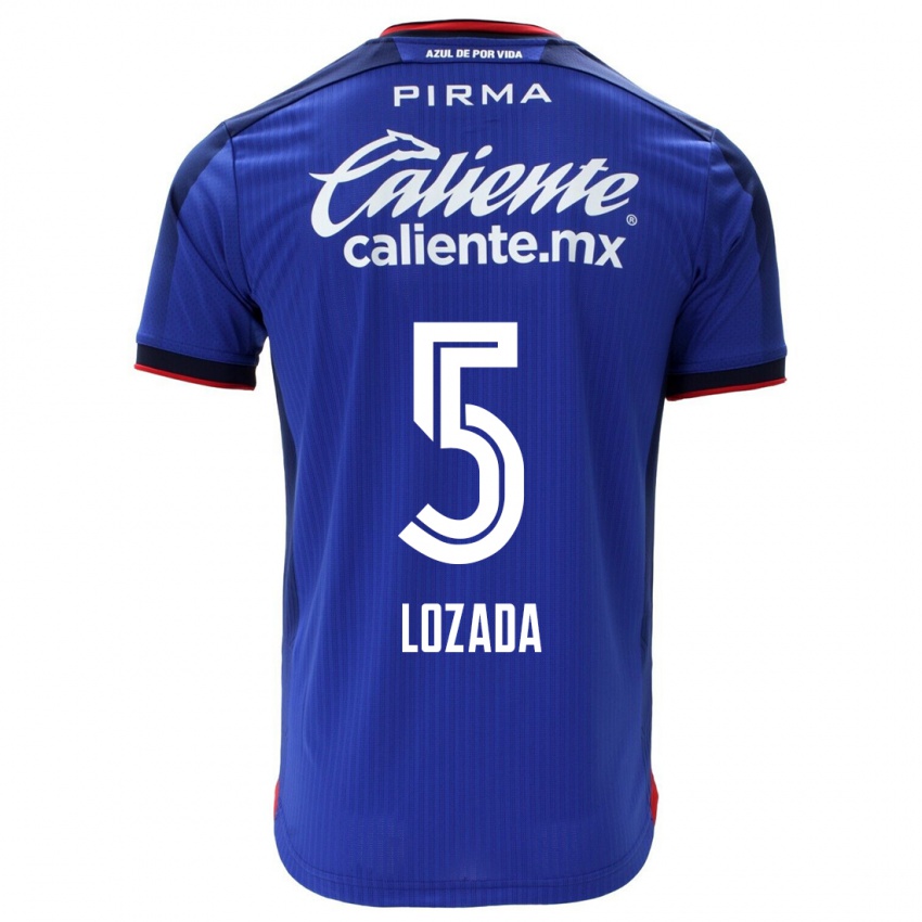 Mænd Ana Lozada #5 Blå Hjemmebane Spillertrøjer 2023/24 Trøje T-Shirt