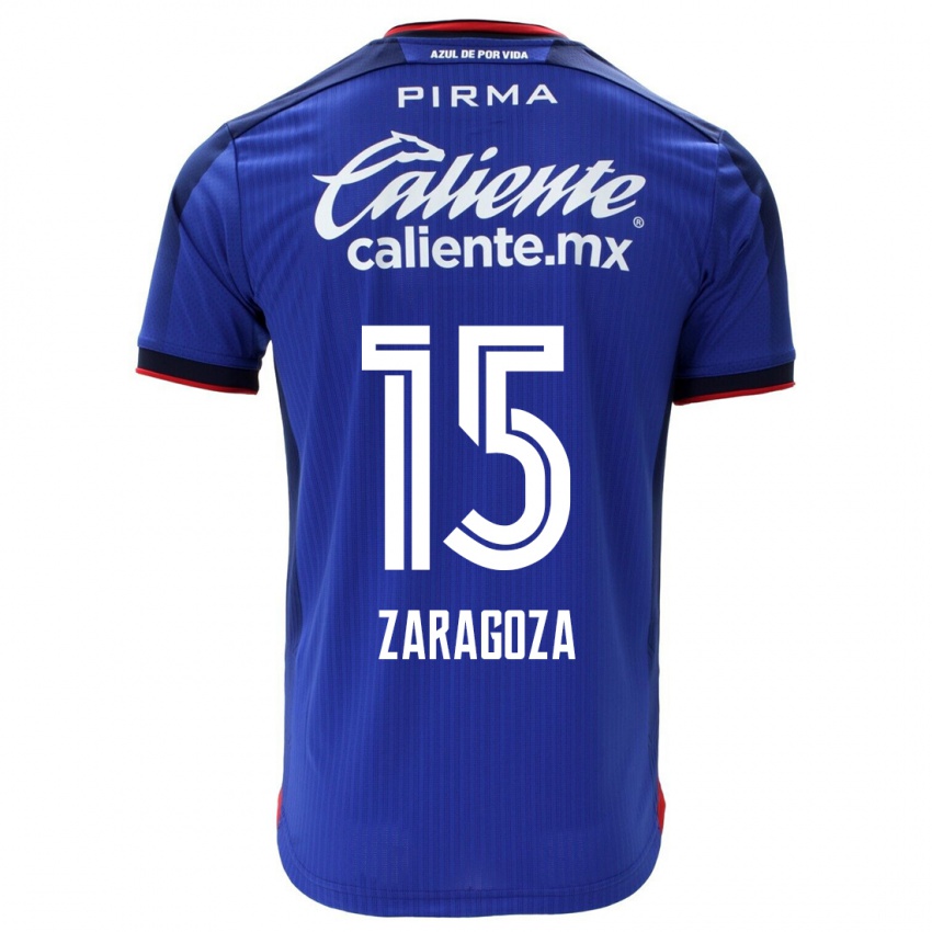 Mænd Nancy Zaragoza #15 Blå Hjemmebane Spillertrøjer 2023/24 Trøje T-Shirt