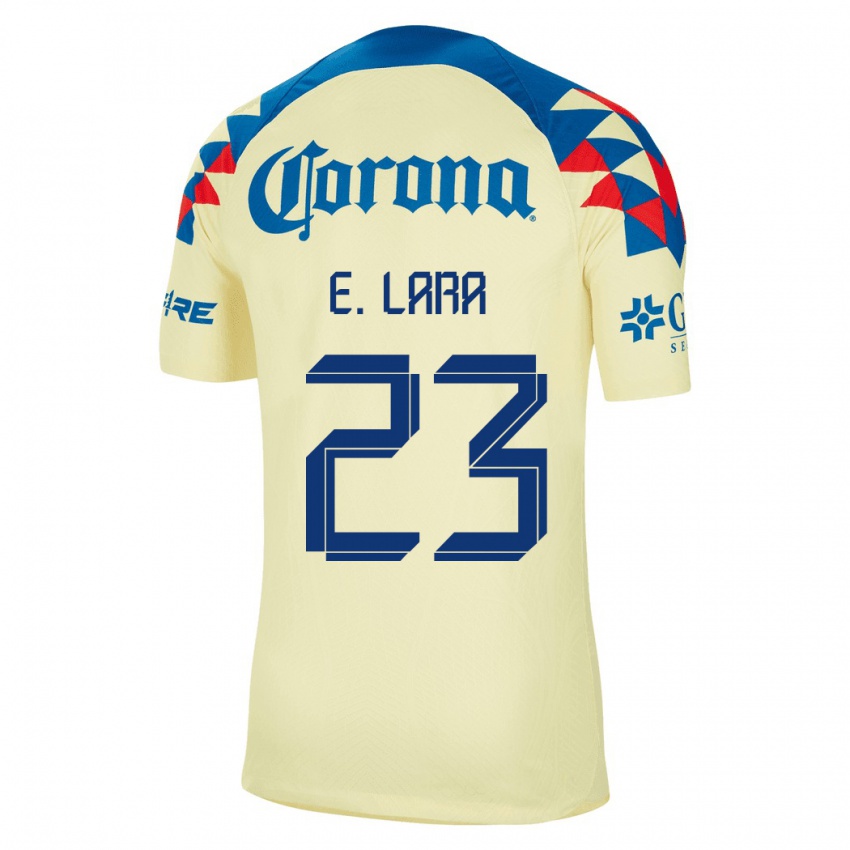 Mænd Emilio Lara #23 Gul Hjemmebane Spillertrøjer 2023/24 Trøje T-Shirt