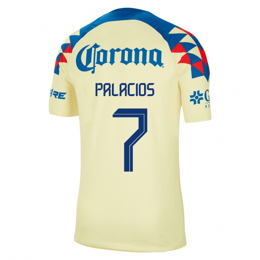 Mænd Kiana Palacios #7 Gul Hjemmebane Spillertrøjer 2023/24 Trøje T-Shirt