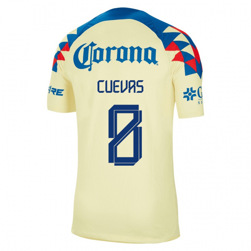 Mænd Casandra Cuevas #8 Gul Hjemmebane Spillertrøjer 2023/24 Trøje T-Shirt