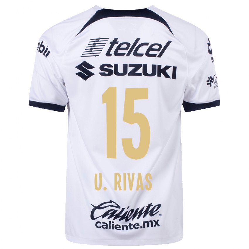 Mænd Ulises Rivas #15 Hvid Hjemmebane Spillertrøjer 2023/24 Trøje T-Shirt