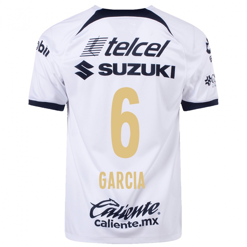 Mænd Marco Garcia #6 Hvid Hjemmebane Spillertrøjer 2023/24 Trøje T-Shirt