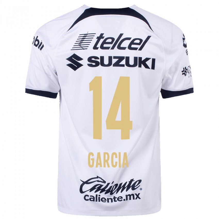 Mænd Amaury Garcia #14 Hvid Hjemmebane Spillertrøjer 2023/24 Trøje T-Shirt