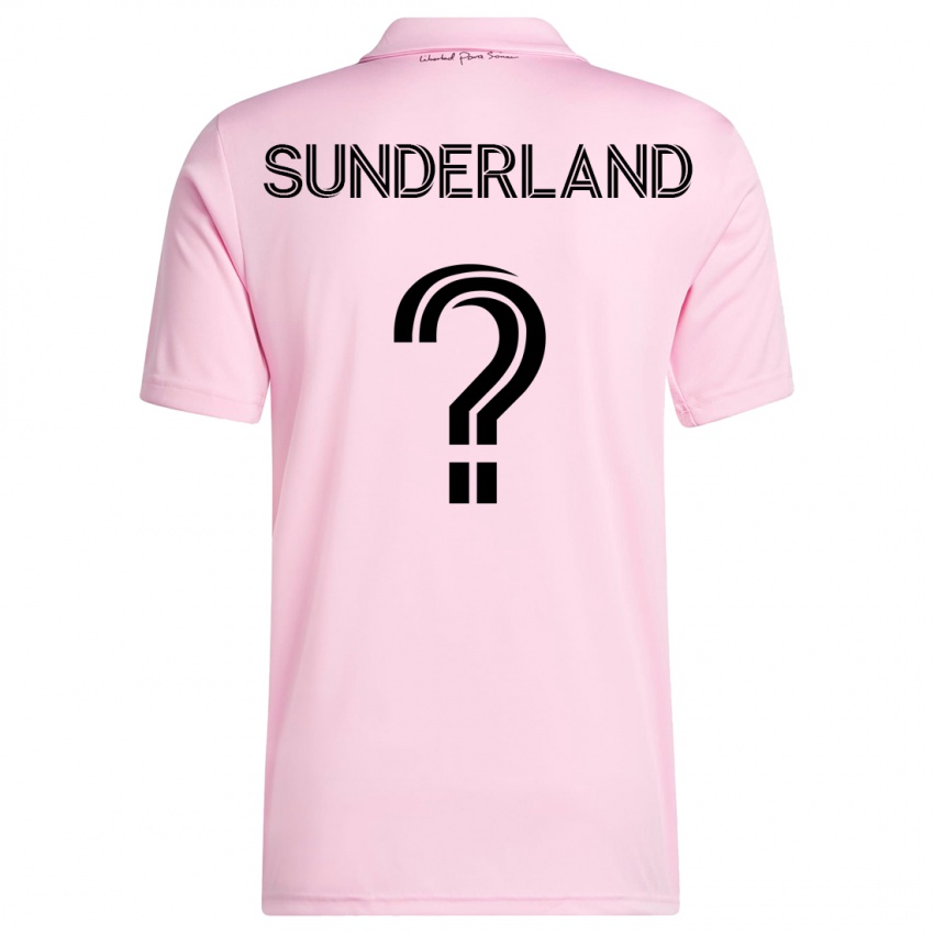 Mænd Lawson Sunderland #0 Lyserød Hjemmebane Spillertrøjer 2023/24 Trøje T-Shirt