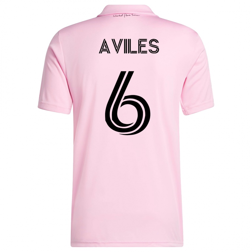Mænd Tomás Avilés #6 Lyserød Hjemmebane Spillertrøjer 2023/24 Trøje T-Shirt