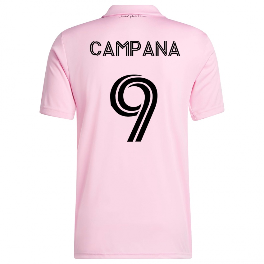 Mænd Leonardo Campana #9 Lyserød Hjemmebane Spillertrøjer 2023/24 Trøje T-Shirt