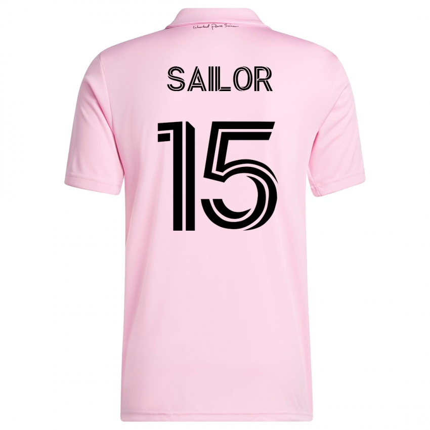 Mænd Ryan Sailor #15 Lyserød Hjemmebane Spillertrøjer 2023/24 Trøje T-Shirt