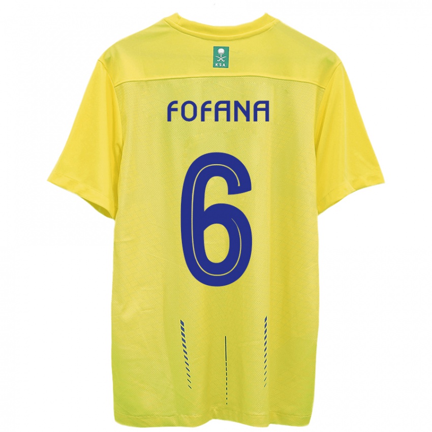 Mænd Seko Fofana #6 Gul Hjemmebane Spillertrøjer 2023/24 Trøje T-Shirt