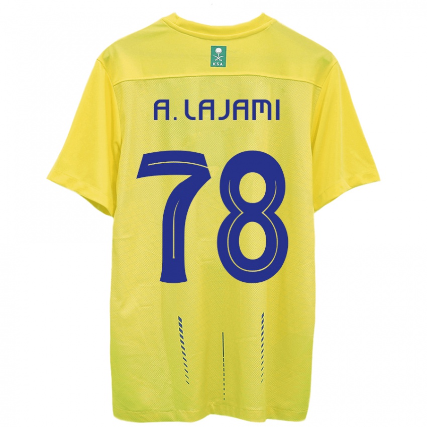 Mænd Ali Lajami #78 Gul Hjemmebane Spillertrøjer 2023/24 Trøje T-Shirt