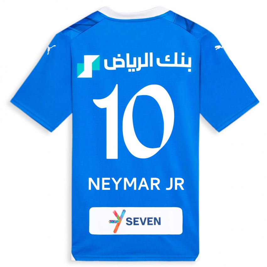 Mænd Neymar #10 Blå Hjemmebane Spillertrøjer 2023/24 Trøje T-Shirt