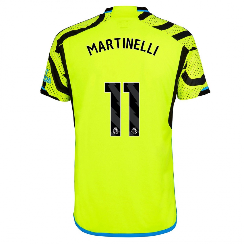 Mænd Gabriel Martinelli #11 Gul Udebane Spillertrøjer 2023/24 Trøje T-Shirt