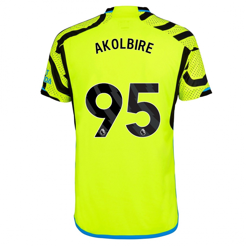 Mænd Bless Akolbire #95 Gul Udebane Spillertrøjer 2023/24 Trøje T-Shirt