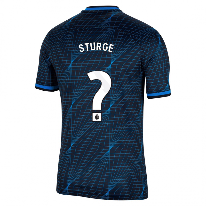 Mænd Zak Sturge #0 Mørkeblå Udebane Spillertrøjer 2023/24 Trøje T-Shirt