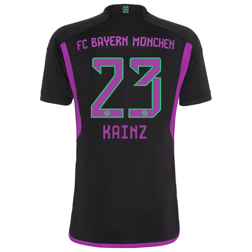 Mænd Manuel Kainz #23 Sort Udebane Spillertrøjer 2023/24 Trøje T-Shirt