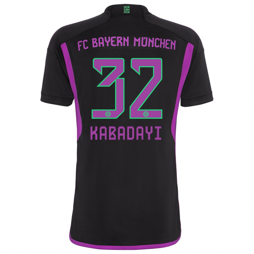 Mænd Yusuf Kabadayi #32 Sort Udebane Spillertrøjer 2023/24 Trøje T-Shirt