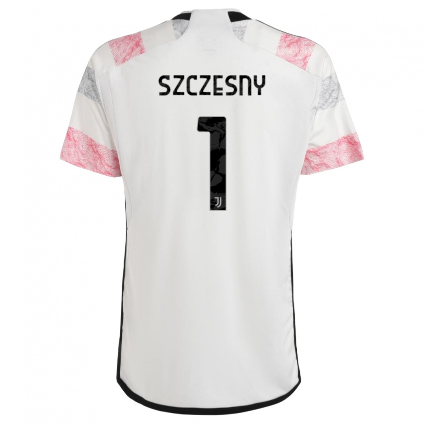 Mænd Wojciech Szczesny #1 Hvid Pink Udebane Spillertrøjer 2023/24 Trøje T-Shirt