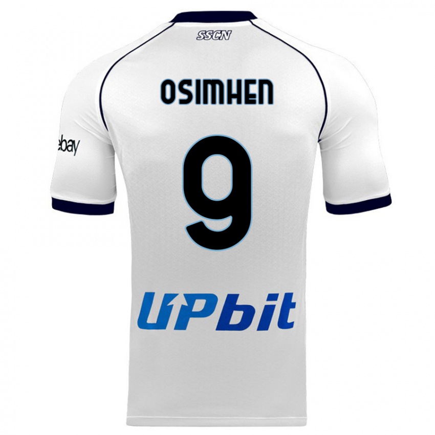 Mænd Victor Osimhen #9 Hvid Udebane Spillertrøjer 2023/24 Trøje T-Shirt