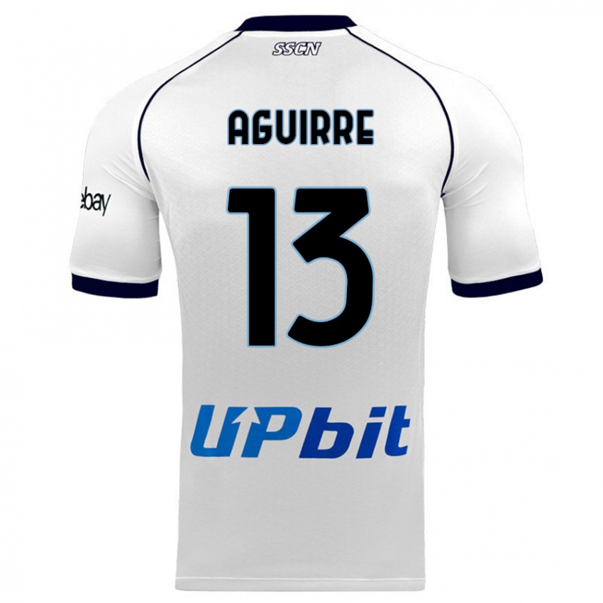 Mænd Yolanda Aguirre #13 Hvid Udebane Spillertrøjer 2023/24 Trøje T-Shirt