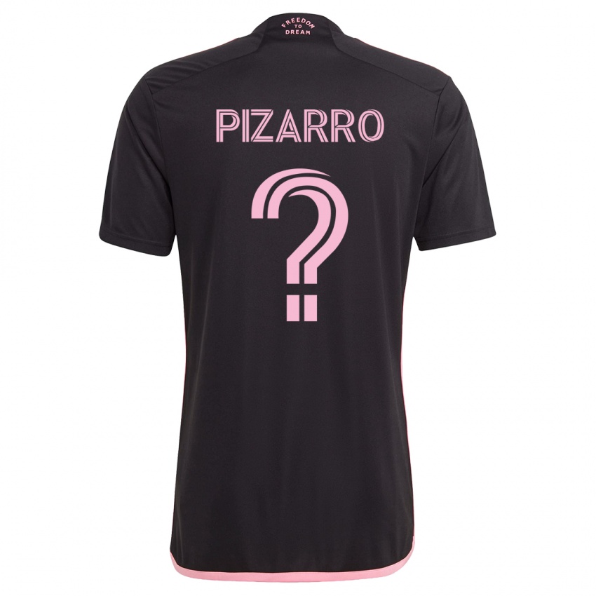 Mænd Rodolfo Pizarro #0 Sort Udebane Spillertrøjer 2023/24 Trøje T-Shirt