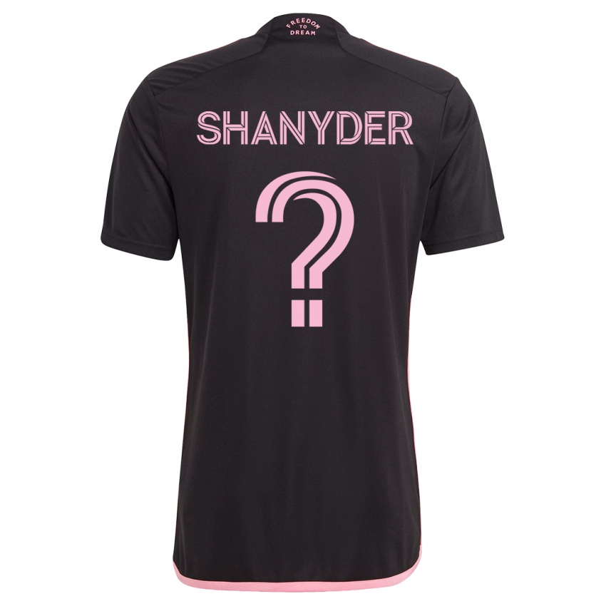 Mænd Shanyder Borgelin #0 Sort Udebane Spillertrøjer 2023/24 Trøje T-Shirt