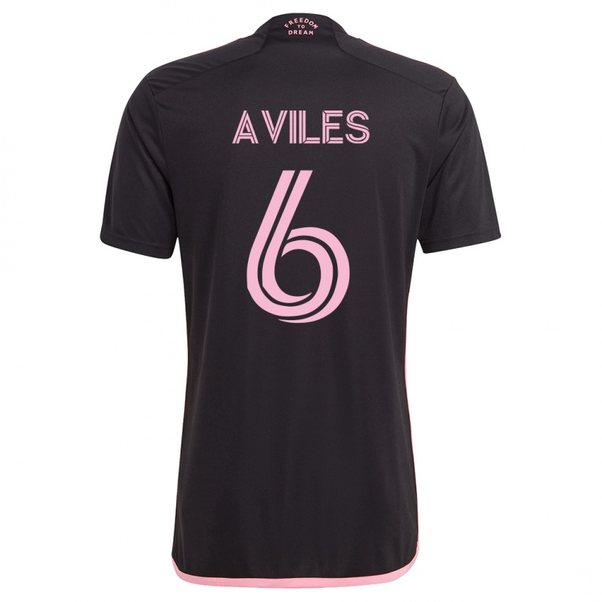 Mænd Tomás Avilés #6 Sort Udebane Spillertrøjer 2023/24 Trøje T-Shirt