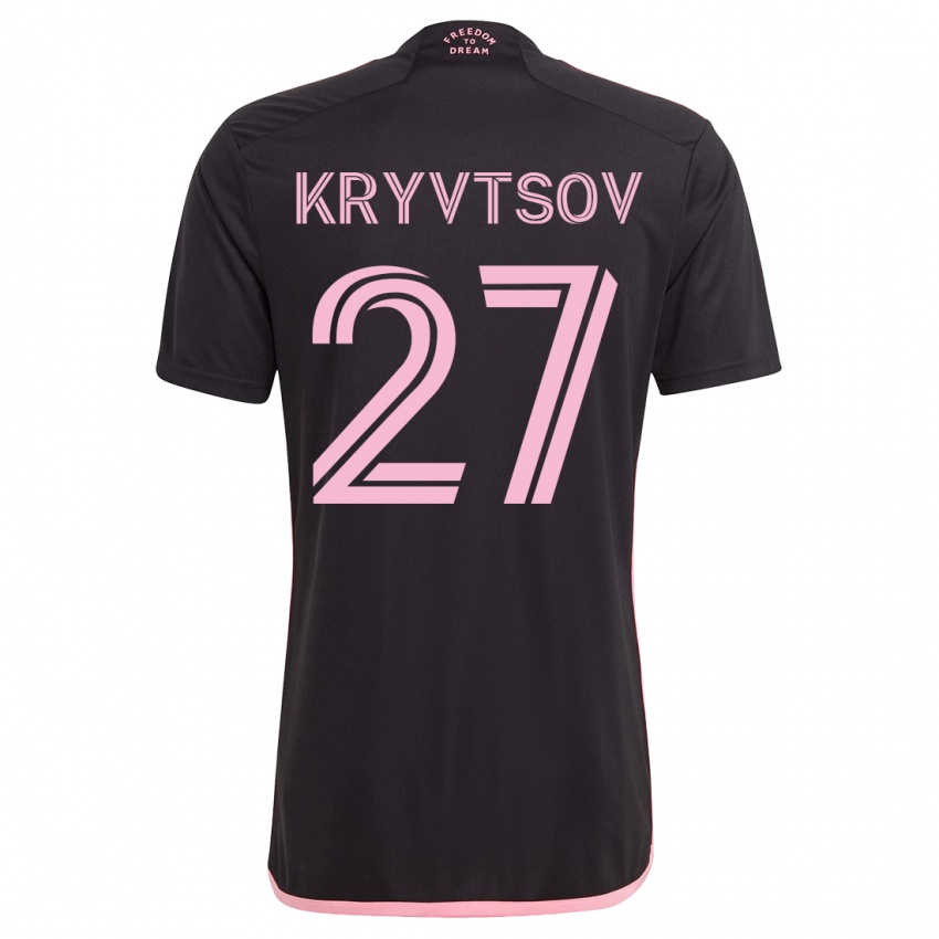 Mænd Sergiy Kryvtsov #27 Sort Udebane Spillertrøjer 2023/24 Trøje T-Shirt