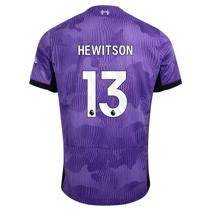 Mænd Luke Hewitson #13 Lilla Tredje Sæt Spillertrøjer 2023/24 Trøje T-Shirt