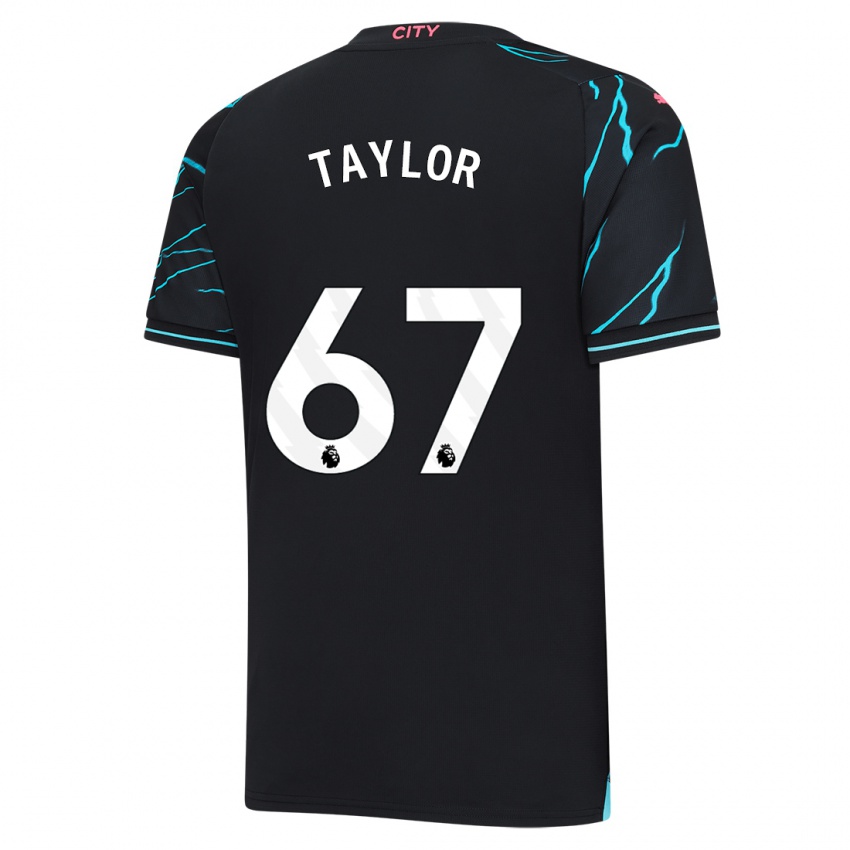 Mænd Kane Taylor #67 Mørkeblå Tredje Sæt Spillertrøjer 2023/24 Trøje T-Shirt