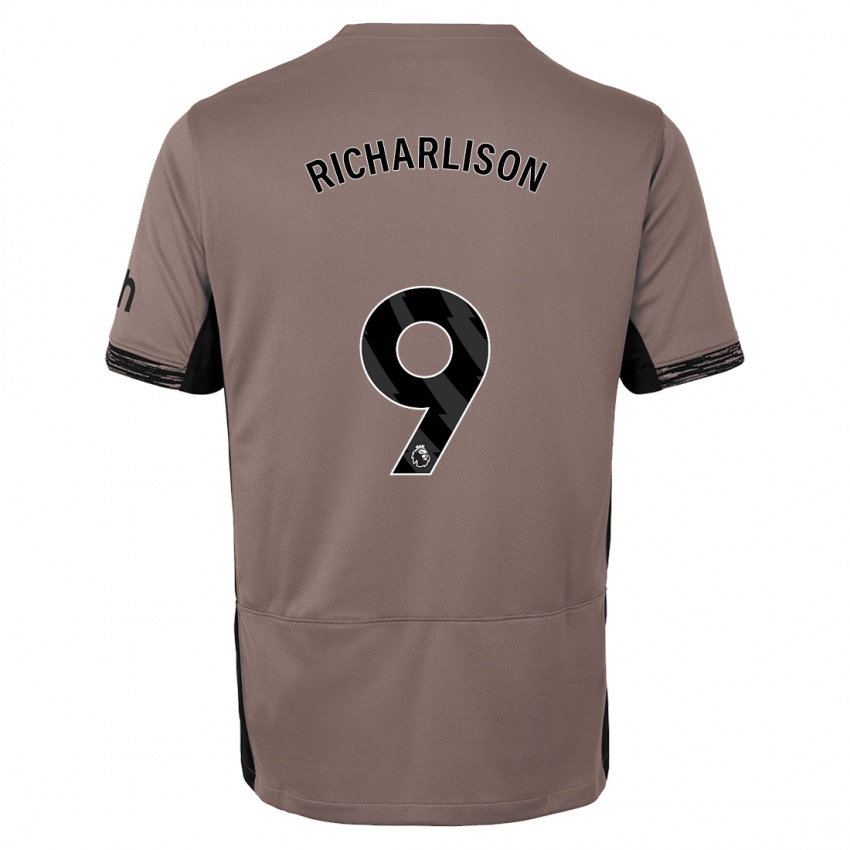 Mænd Richarlison #9 Mørk Beige Tredje Sæt Spillertrøjer 2023/24 Trøje T-Shirt
