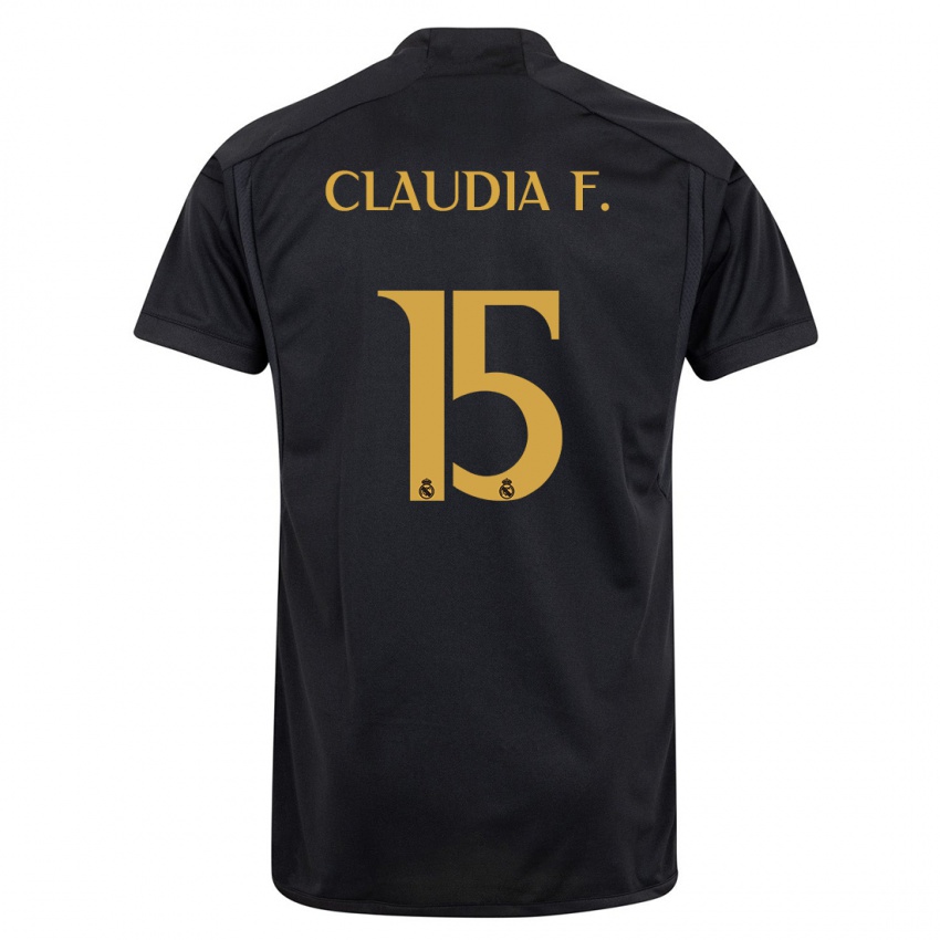 Mænd Claudia Florentino #15 Sort Tredje Sæt Spillertrøjer 2023/24 Trøje T-Shirt