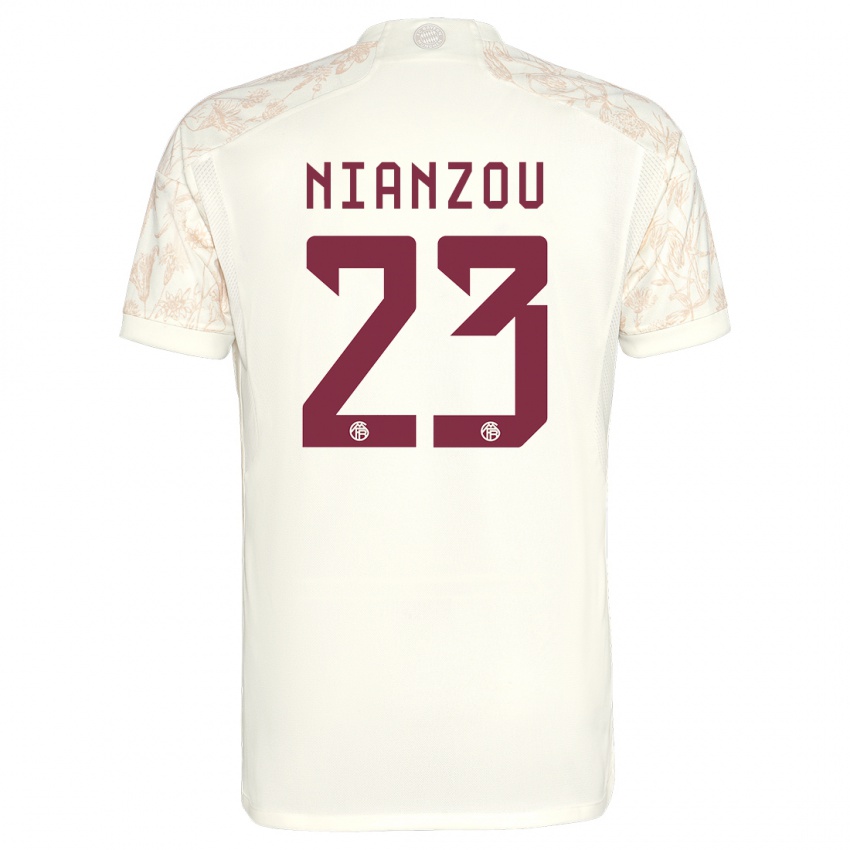 Mænd Tanguy Nianzou #23 Off White Tredje Sæt Spillertrøjer 2023/24 Trøje T-Shirt