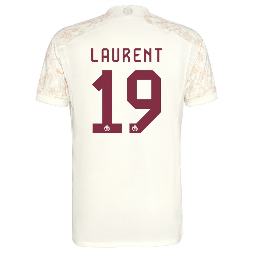 Mænd Emelyne Laurent #19 Off White Tredje Sæt Spillertrøjer 2023/24 Trøje T-Shirt