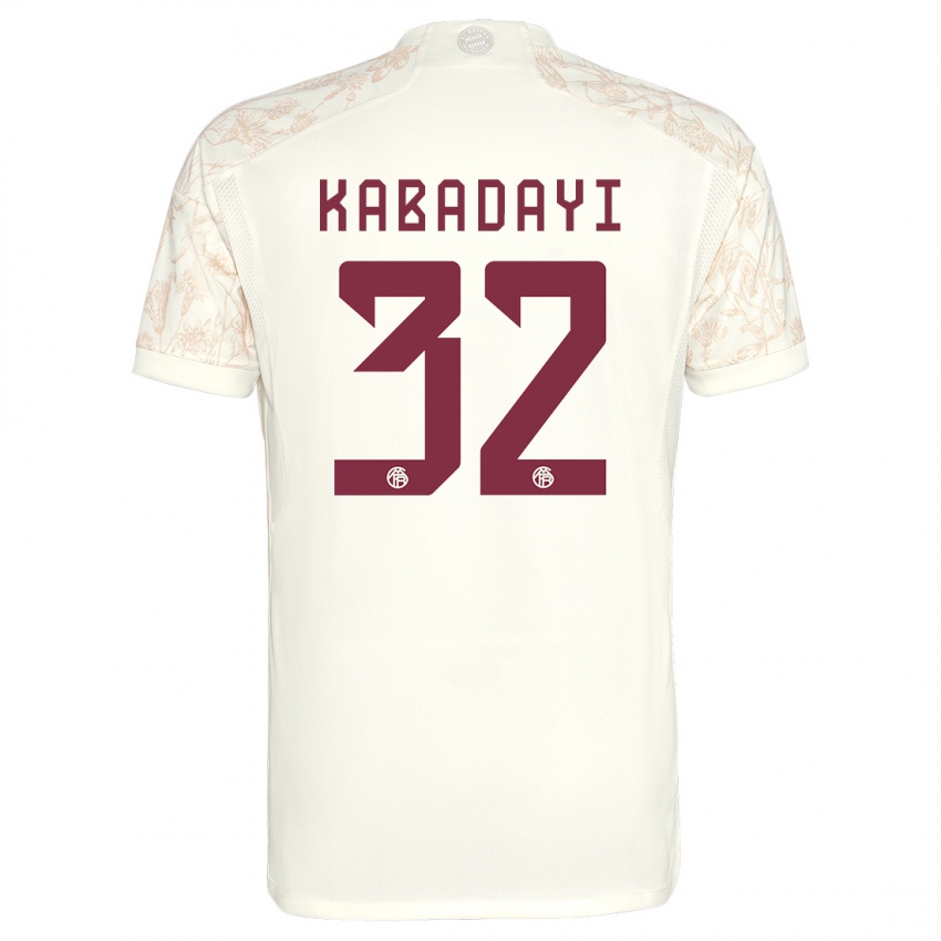 Mænd Yusuf Kabadayi #32 Off White Tredje Sæt Spillertrøjer 2023/24 Trøje T-Shirt