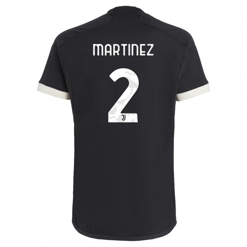 Mænd Bruno Martinez #2 Sort Tredje Sæt Spillertrøjer 2023/24 Trøje T-Shirt