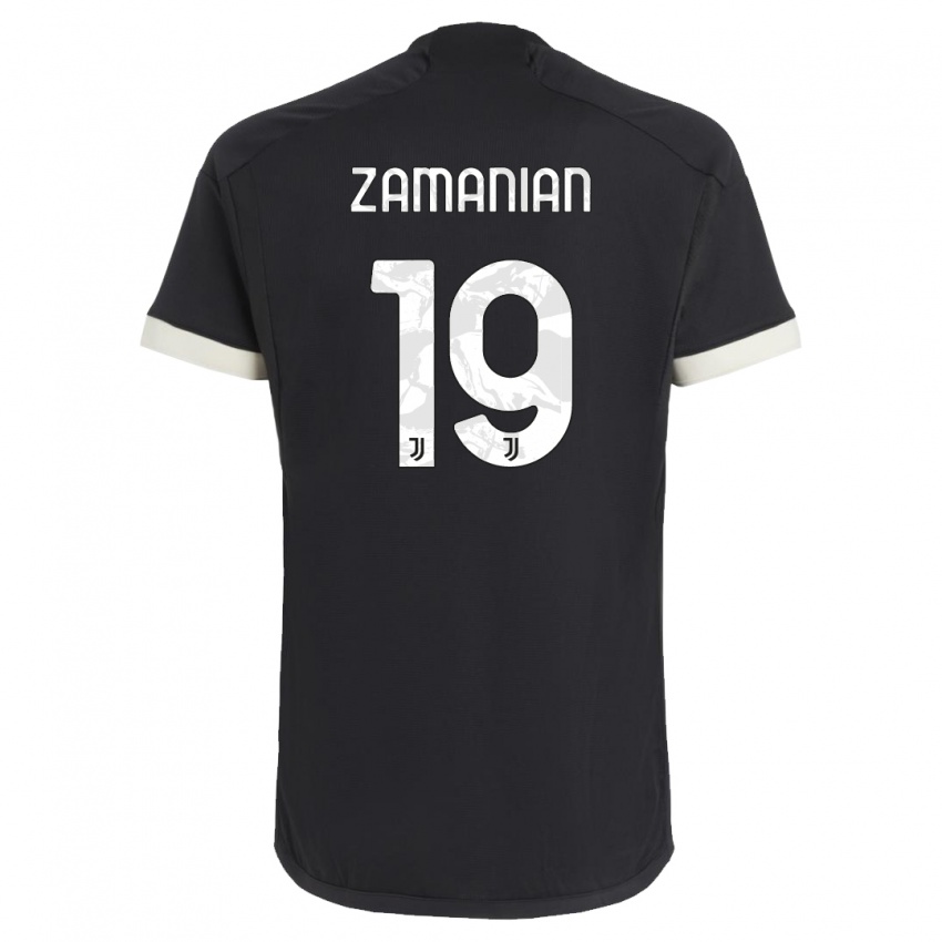 Mænd Annahita Zamanian #19 Sort Tredje Sæt Spillertrøjer 2023/24 Trøje T-Shirt