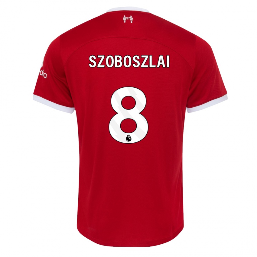 Kvinder Dominik Szoboszlai #8 Rød Hjemmebane Spillertrøjer 2023/24 Trøje T-Shirt