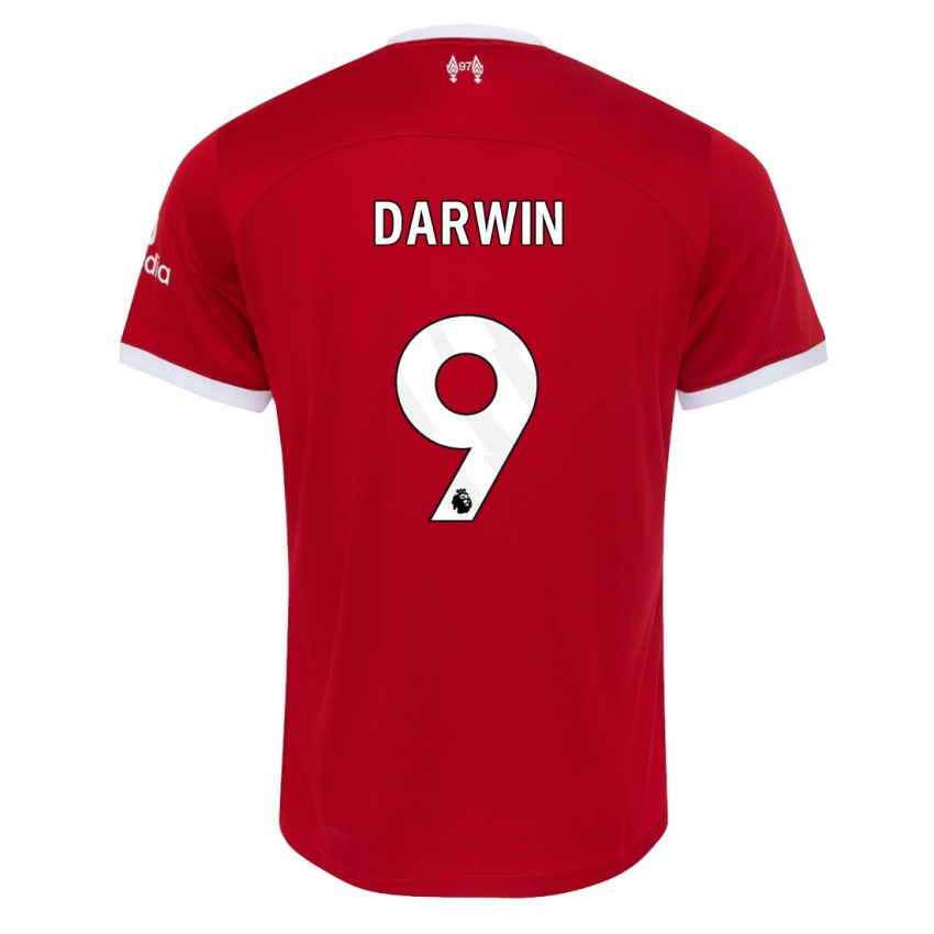 Kvinder Darwin Nunez #9 Rød Hjemmebane Spillertrøjer 2023/24 Trøje T-Shirt